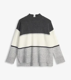 New Hatley Mock Neck Tunic - Grey Block