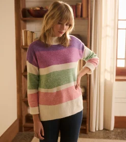 Sale Hatley Mock Neck Tunic - Sunrise Colour Block