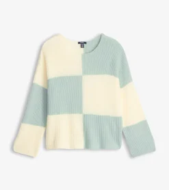 Hot Hatley Monroe Sweater - Sage Green Blocks