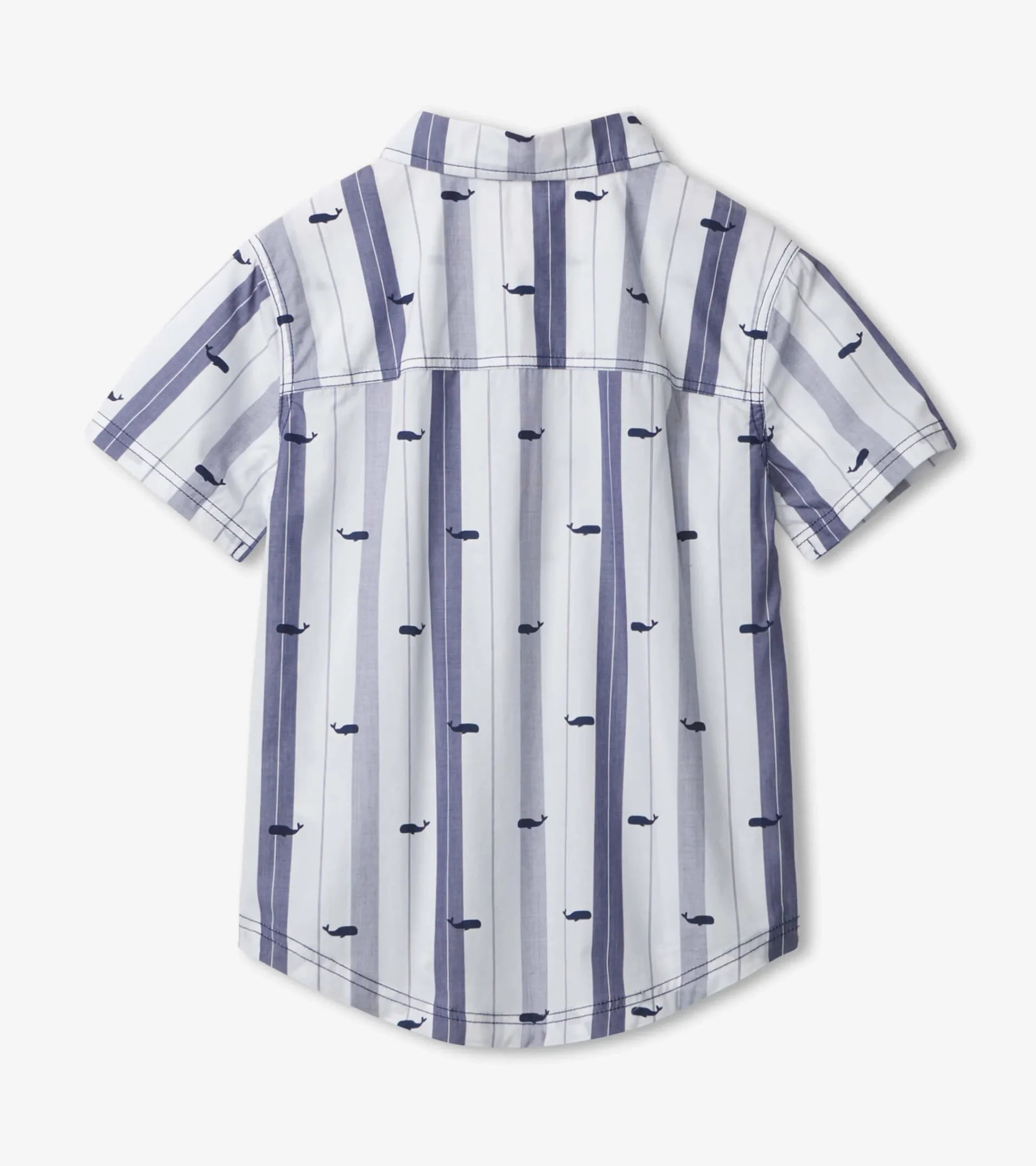 Sale Hatley Nautical Whales Short Sleeve Button Down Shirt