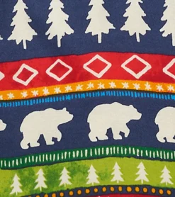 Online Hatley Navy Painted Fairisle Raglan Kids Organic Cotton Pajama Set