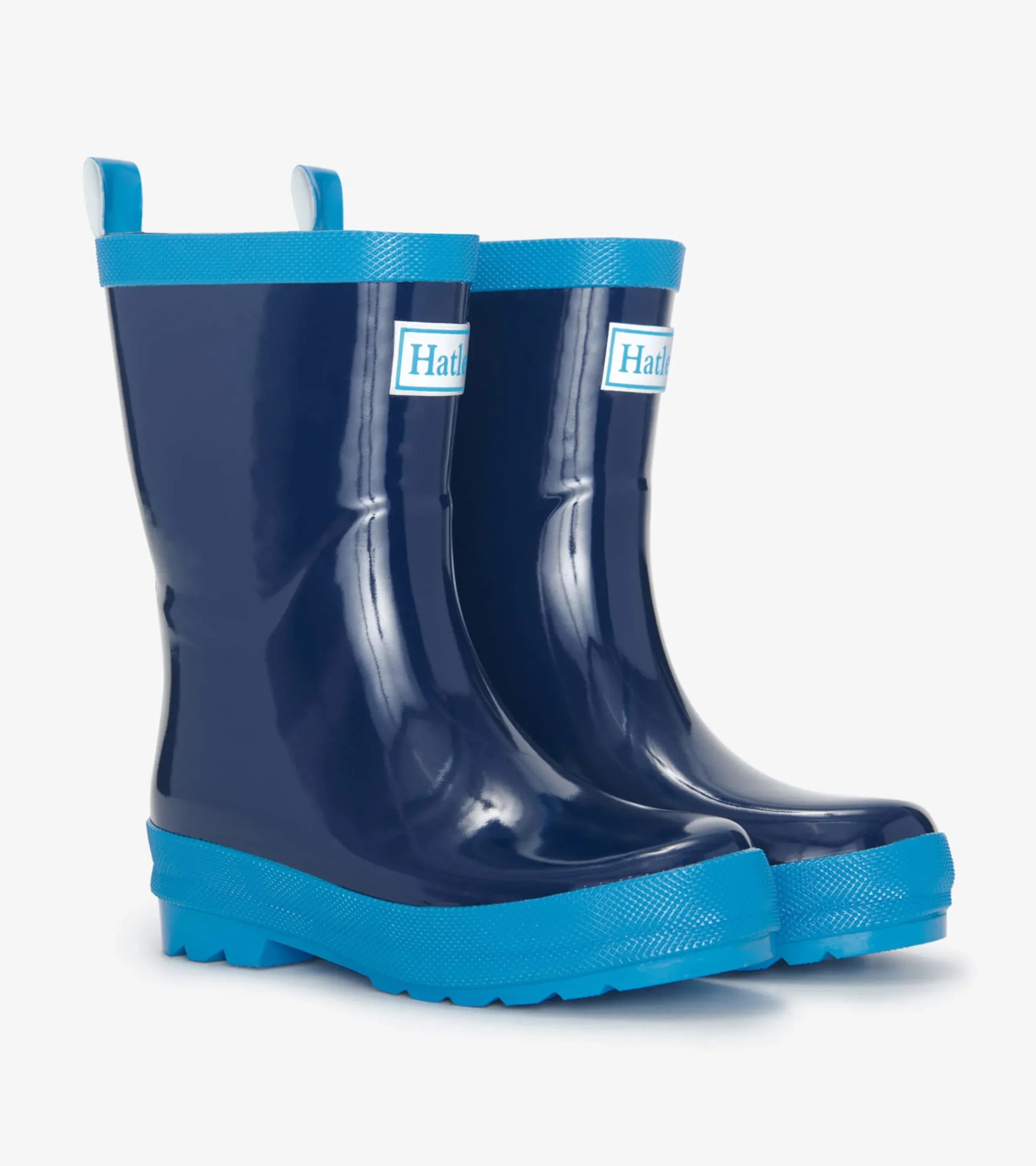 Discount Hatley Navy Shiny Rain Boots
