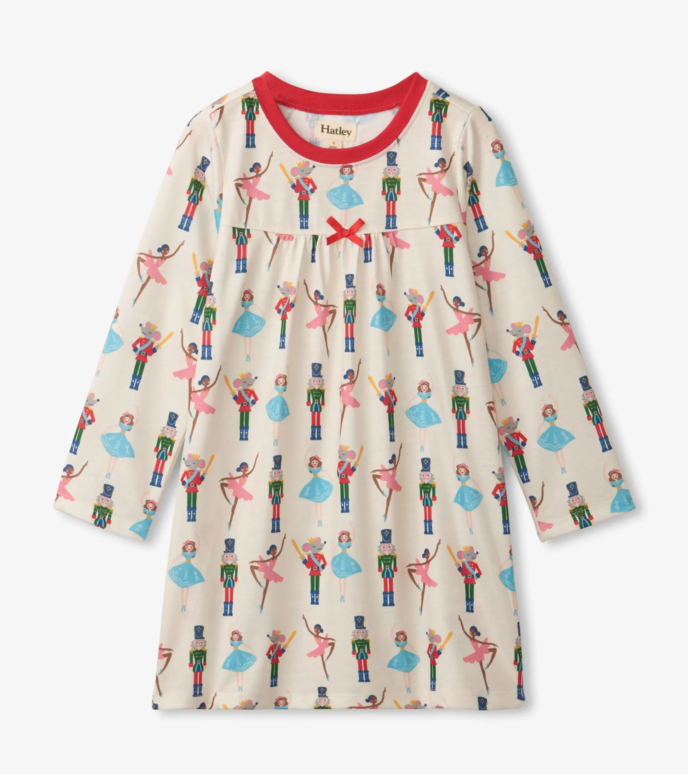 New Hatley Nutcracker Long Sleeve Girls Nightgown