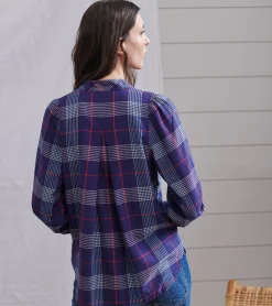 Best Hatley Olivia Blouse - Patriot Blue Plaid