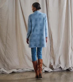Hatley Open Front Jacket - Blue Check