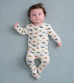 Hot Hatley Painted Dinos Baby Footed Sleeper