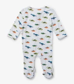 Hot Hatley Painted Dinos Baby Footed Sleeper