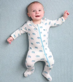 Sale Hatley Painted Elephants Baby Footed Sleeper