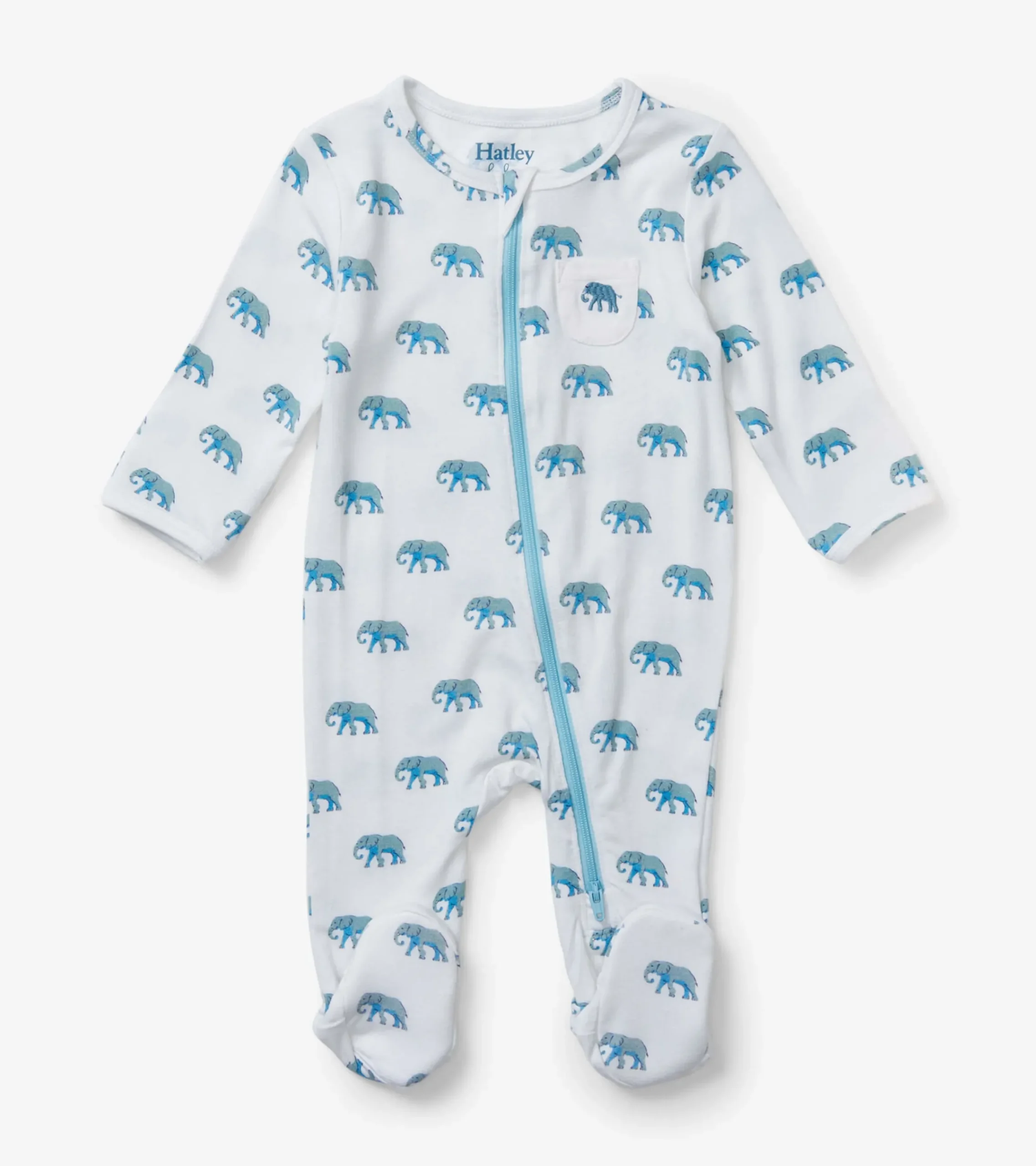 Sale Hatley Painted Elephants Baby Footed Sleeper