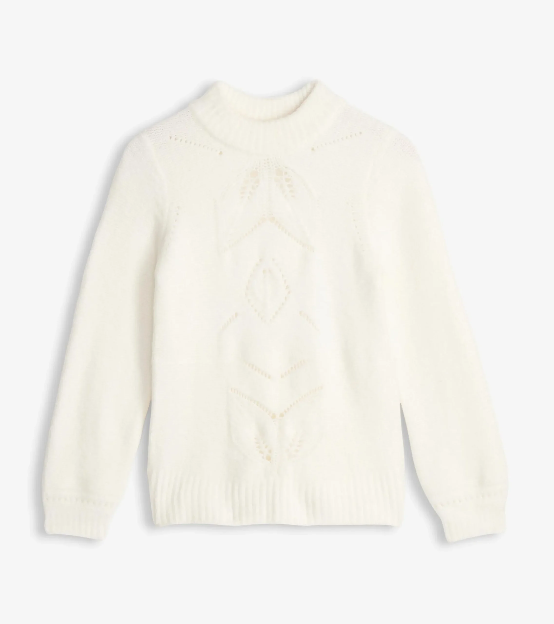 Sale Hatley Petal Cable Sweater - Winter White