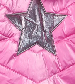 New Hatley Pink Star Kids Puffer Jacket