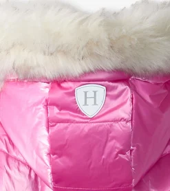 New Hatley Pink Star Kids Puffer Jacket