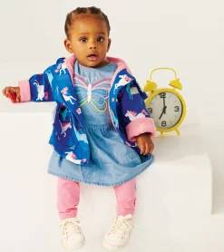 Best Hatley Prancing Horses Colour Changing Terry Lined Baby Rain Jacket