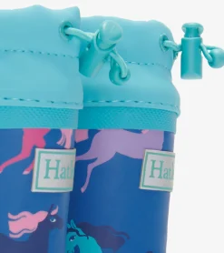 Best Hatley Prancing Horses Sherpa Lined Kids Rain Boots