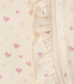 Clearance Hatley Pretty Hearts Newborn Ruffle Footed Sleeper
