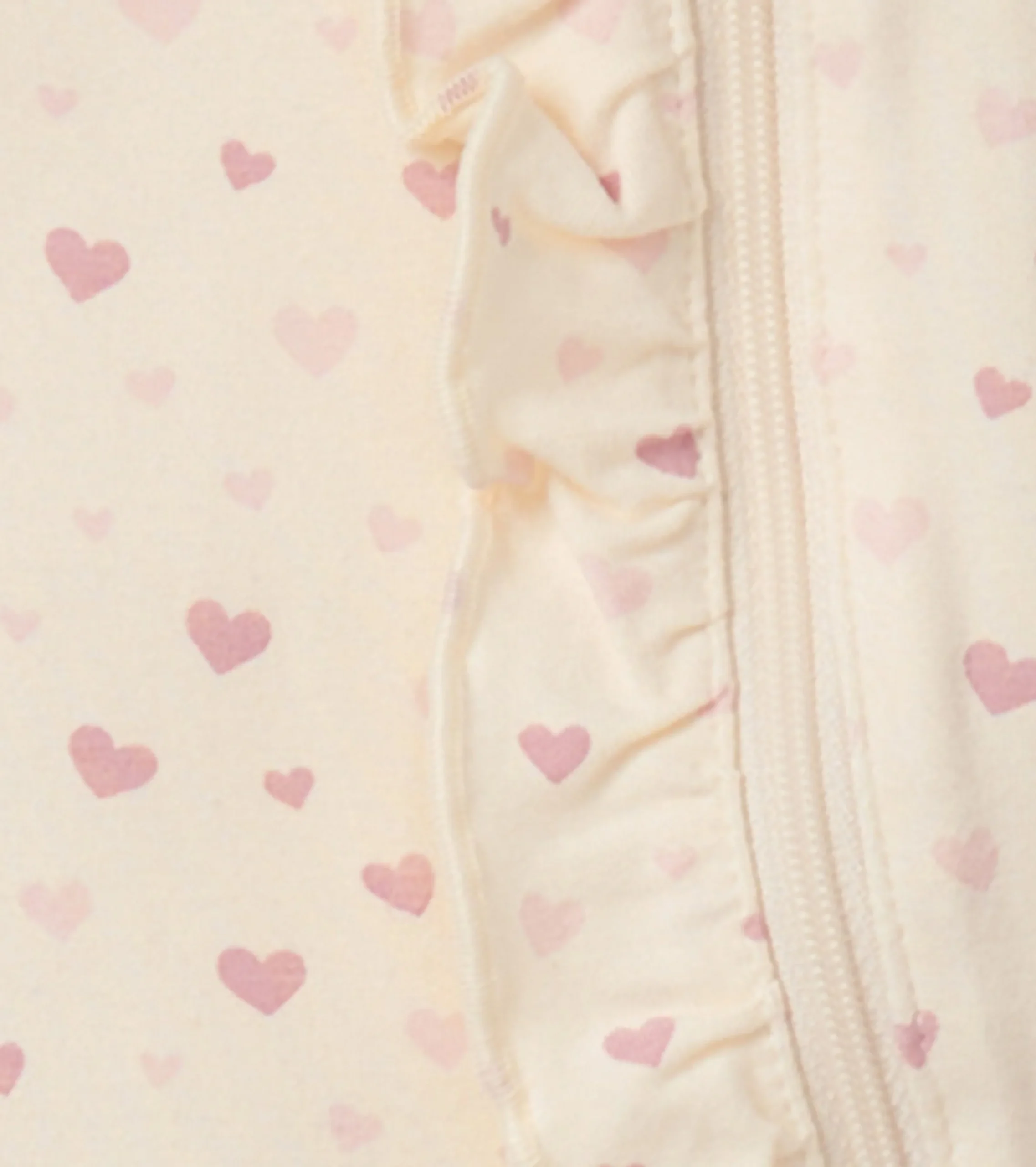 Clearance Hatley Pretty Hearts Newborn Ruffle Footed Sleeper