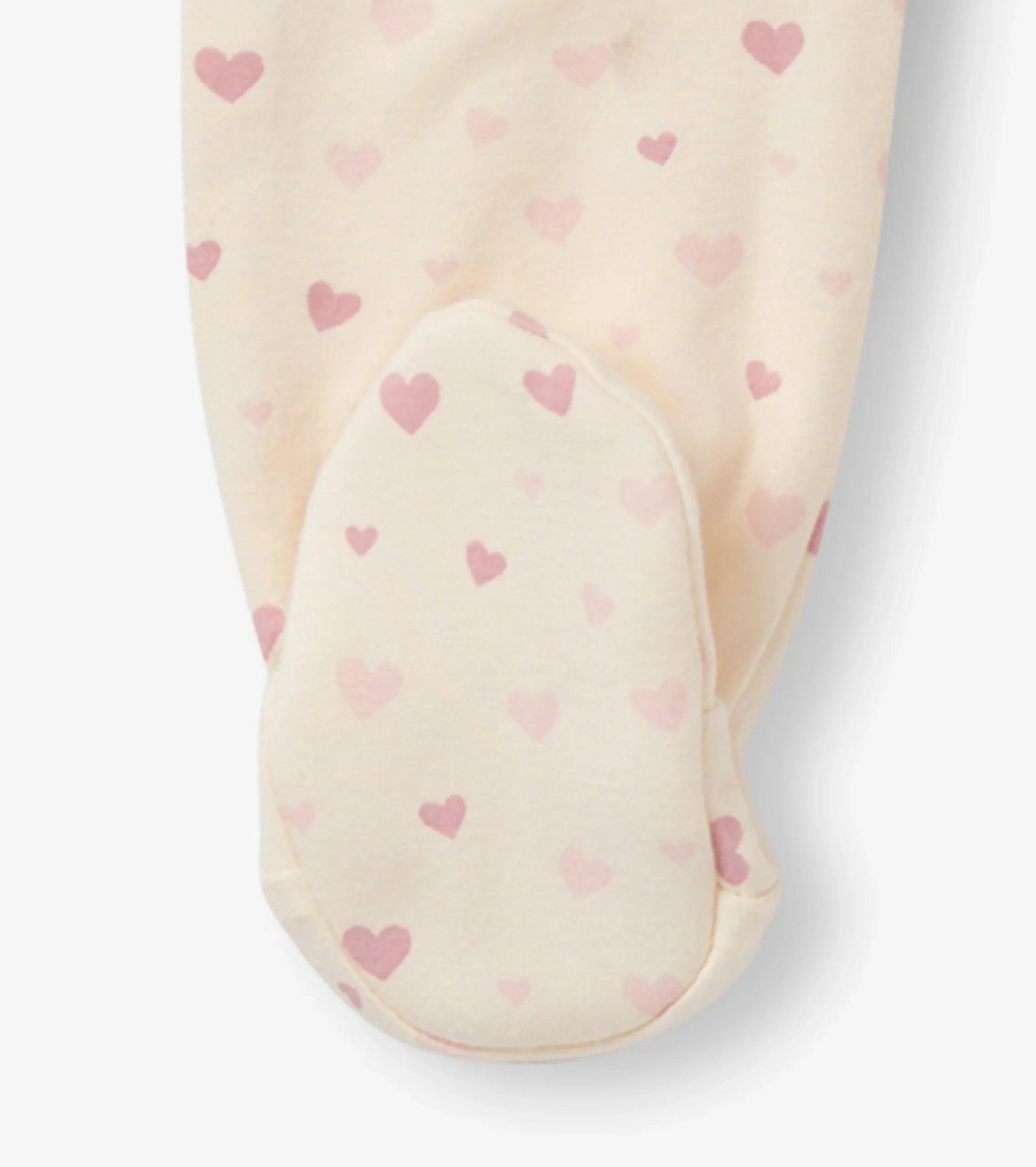 Clearance Hatley Pretty Hearts Newborn Ruffle Footed Sleeper
