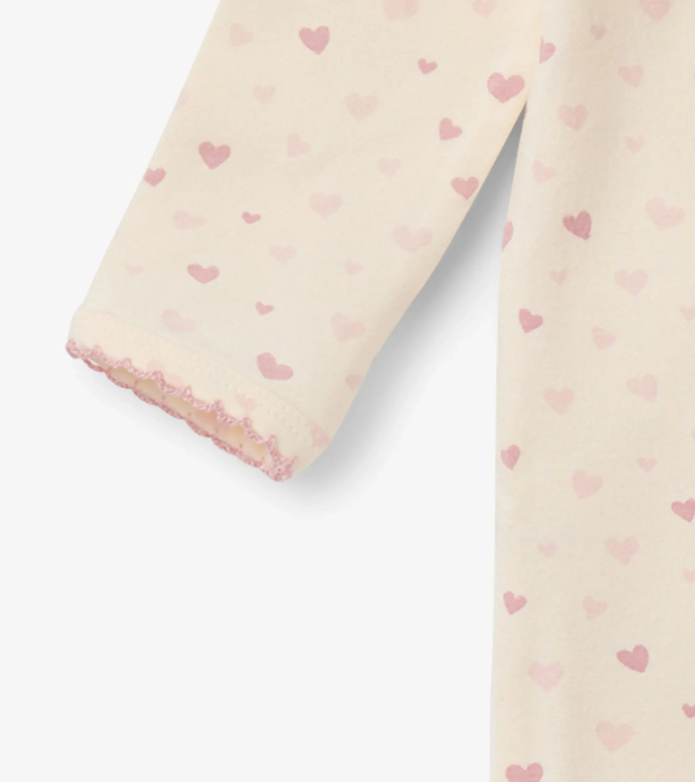 Clearance Hatley Pretty Hearts Newborn Ruffle Footed Sleeper