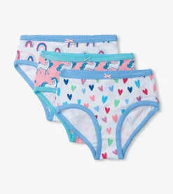 Best Hatley Pretty Patterns Girls Brief Underwear 3 Pack