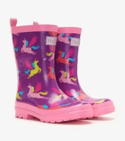Hot Hatley Pretty Unicorn Shiny Kids Rain Boots