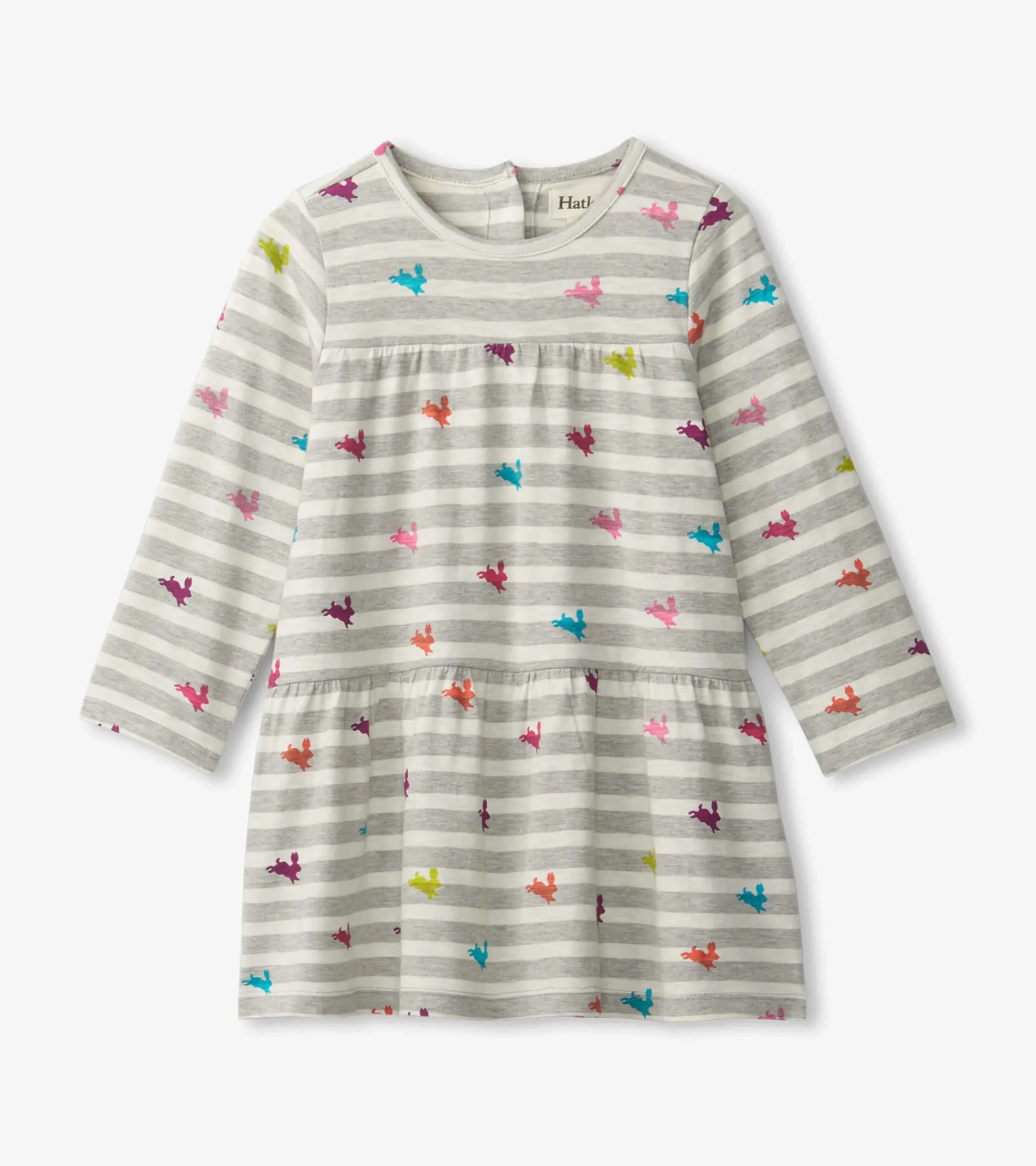 New Hatley Rainbow Bunnies Tiered Dress