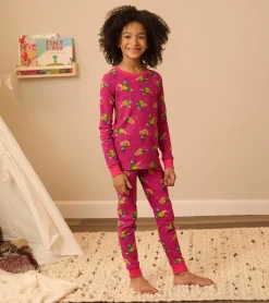 New Hatley Rainbow Dragons Kids Organic Cotton Pajama Set