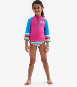 Online Hatley Rainbow Stripe Rashguard Set