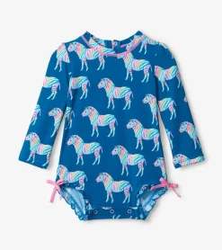 Discount Hatley Rainbow Zebra Baby Rashguard Swimsuit