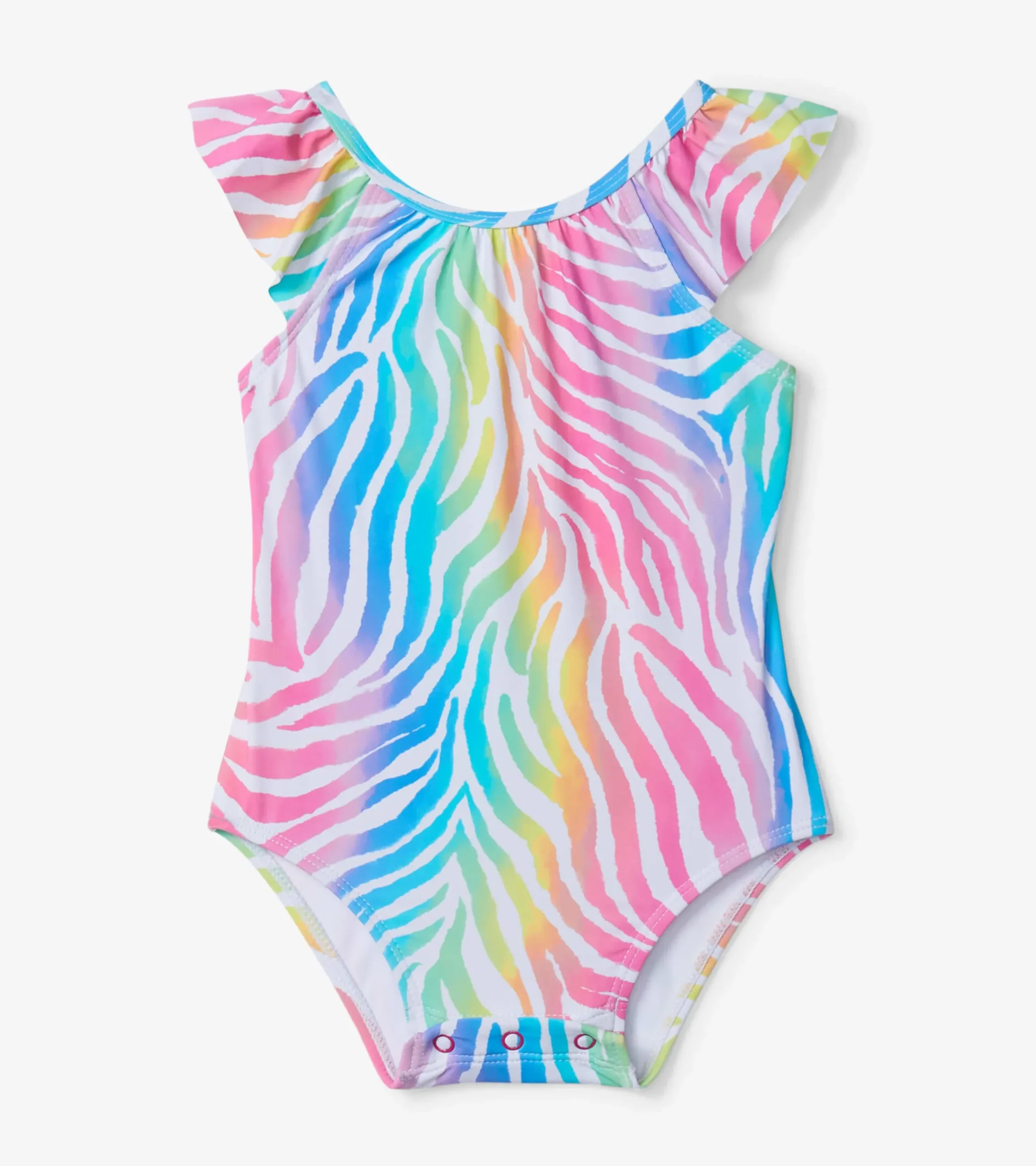 Outlet Hatley Rainbow Zebra Baby Ruffle Swimsuit