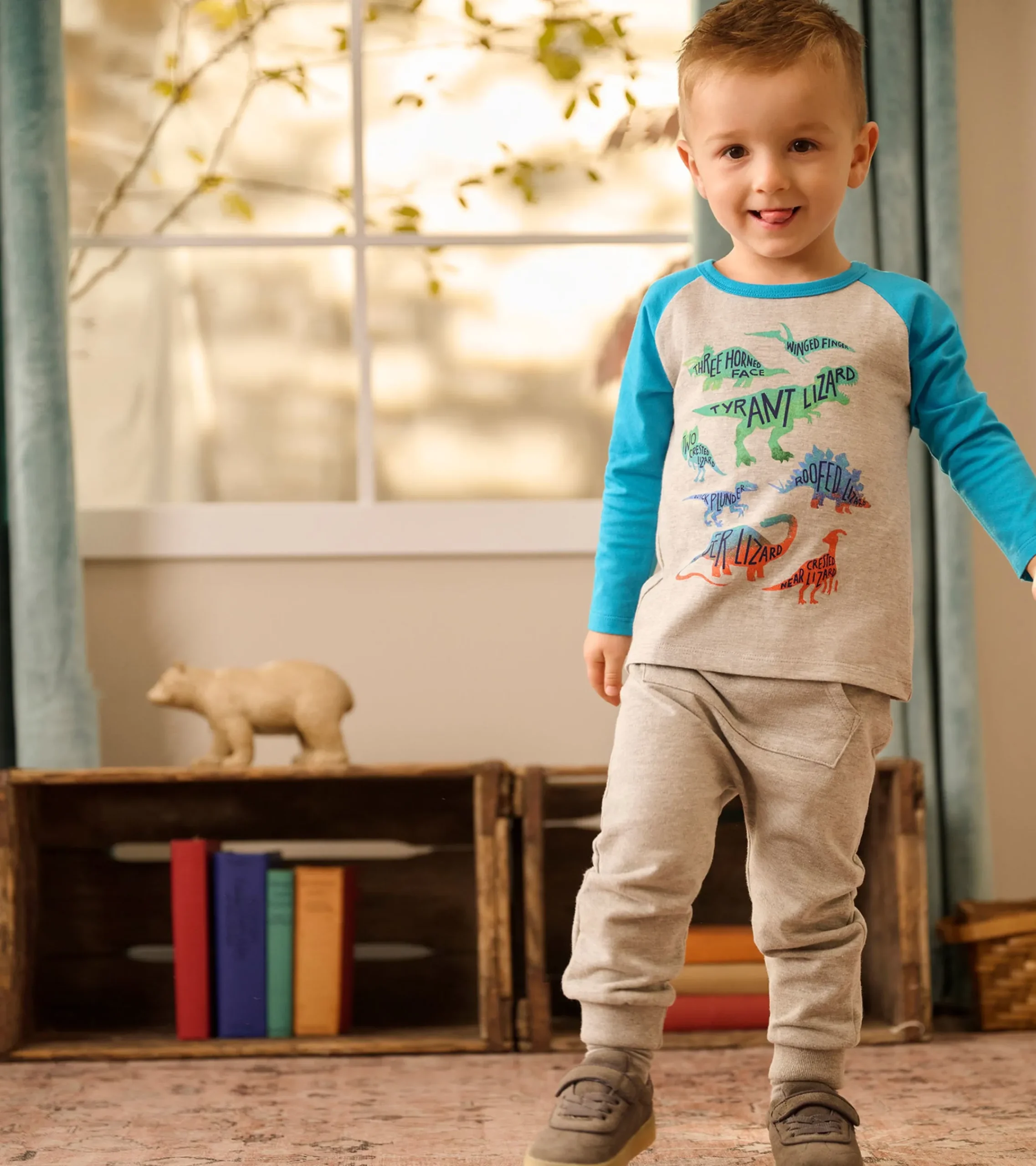 Hot Hatley Real Dinos Long Sleeve T-Shirt