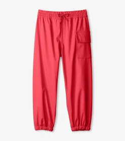 Hot Hatley Red Kids Rain Pants