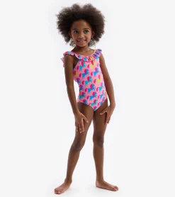 Discount Hatley Rock Star Unicorn Ruffle Sleeve Swimsuit