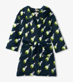 Hatley Rocket Man Kids Fleece Robe