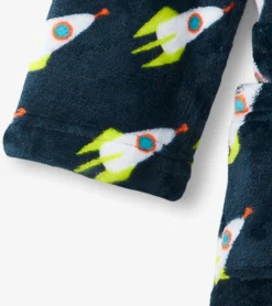 Hatley Rocket Man Kids Fleece Robe