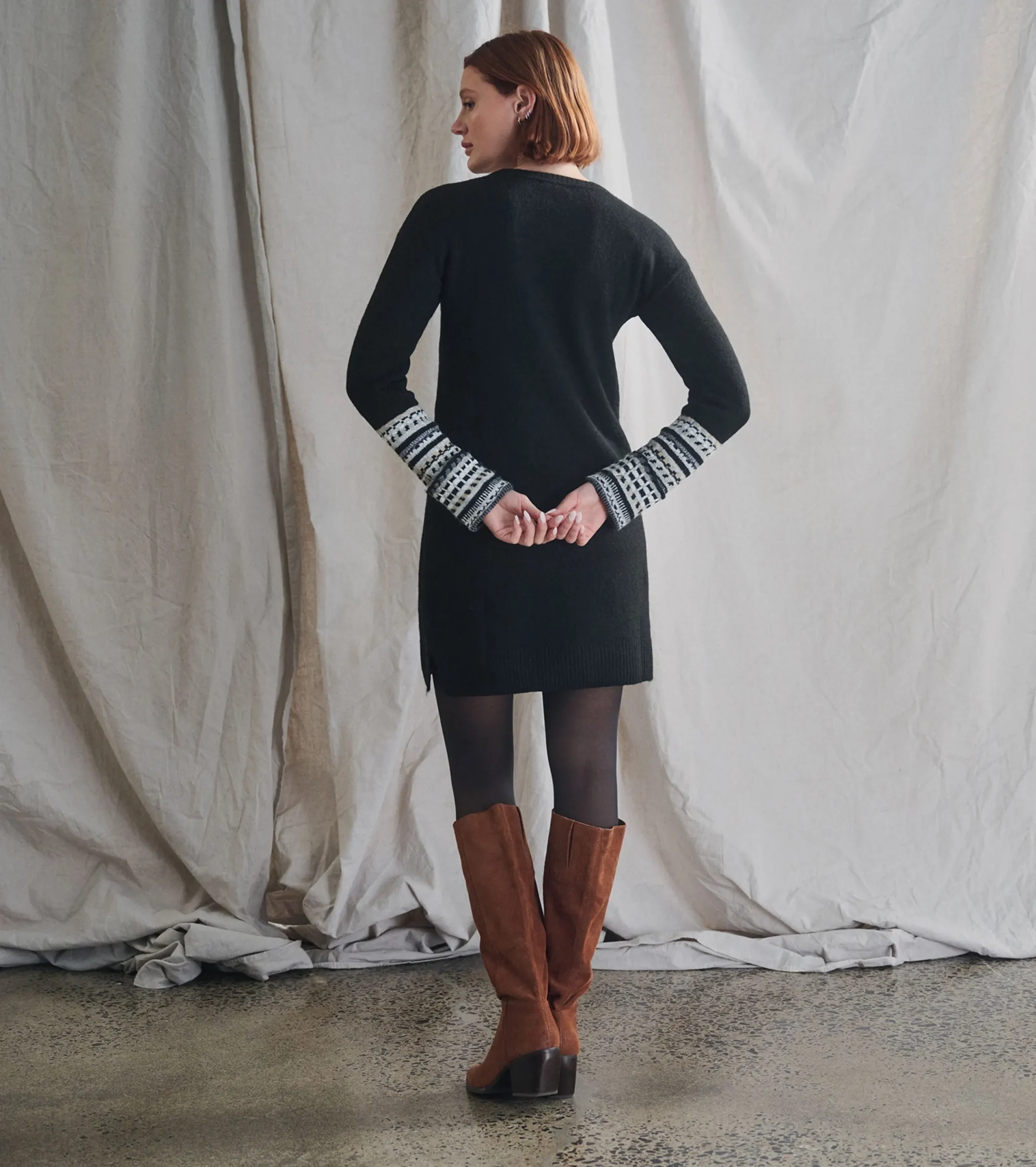 Outlet Hatley Sadie Sweater Dress - Black