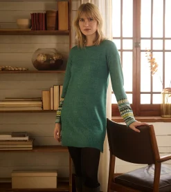 Online Hatley Sadie Sweater Dress - Forest Green
