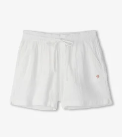 Online Hatley Santorini Shorts - White Gauze