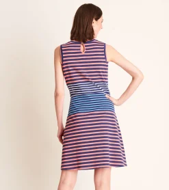 Outlet Hatley Sarah Dress - Navy and Coral Stripes