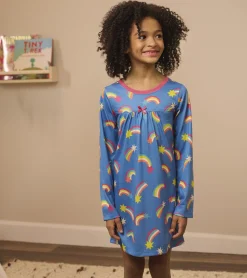 Outlet Hatley Shooting Stars Long Sleeve Girls Nightgown
