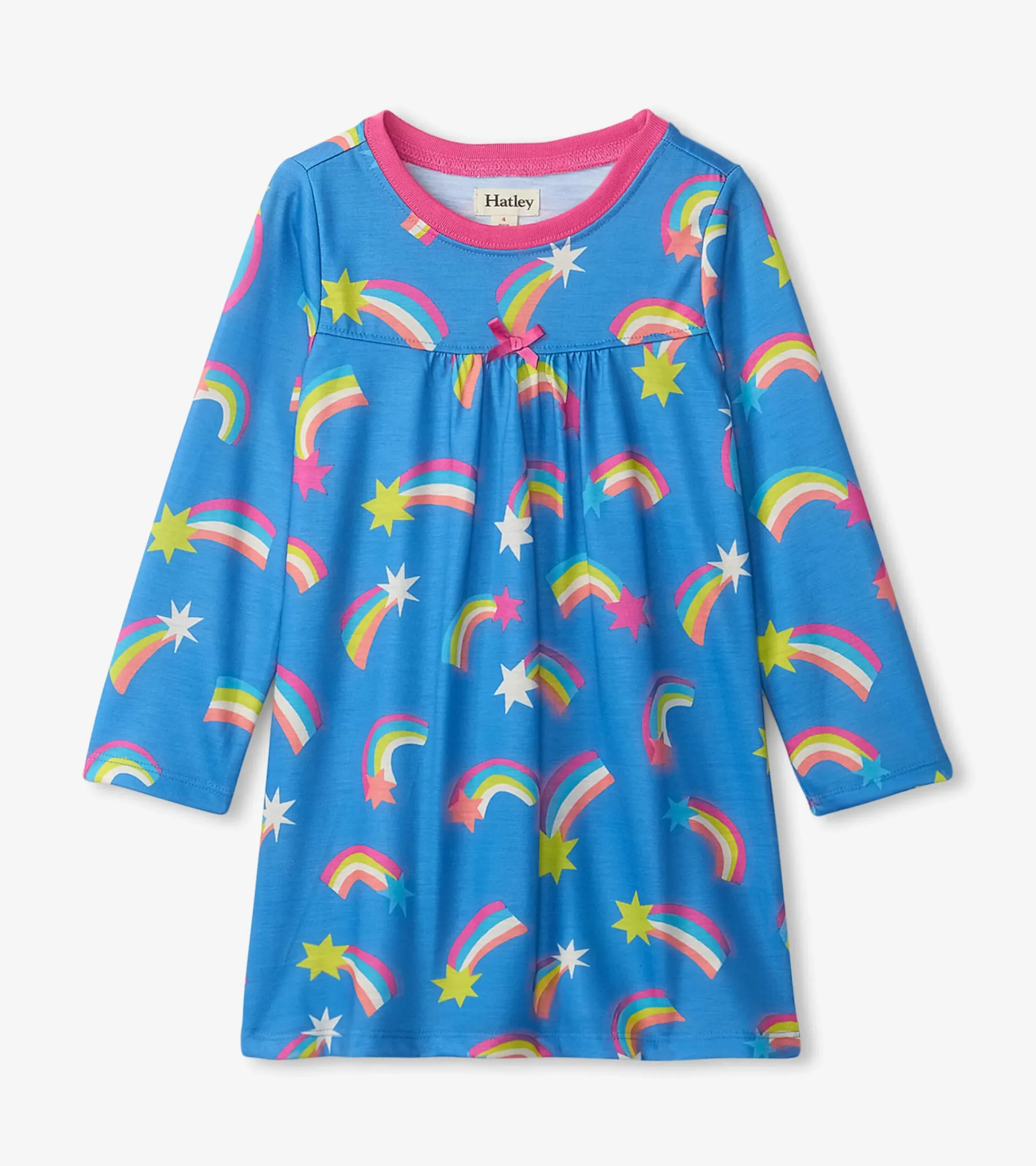 Outlet Hatley Shooting Stars Long Sleeve Girls Nightgown