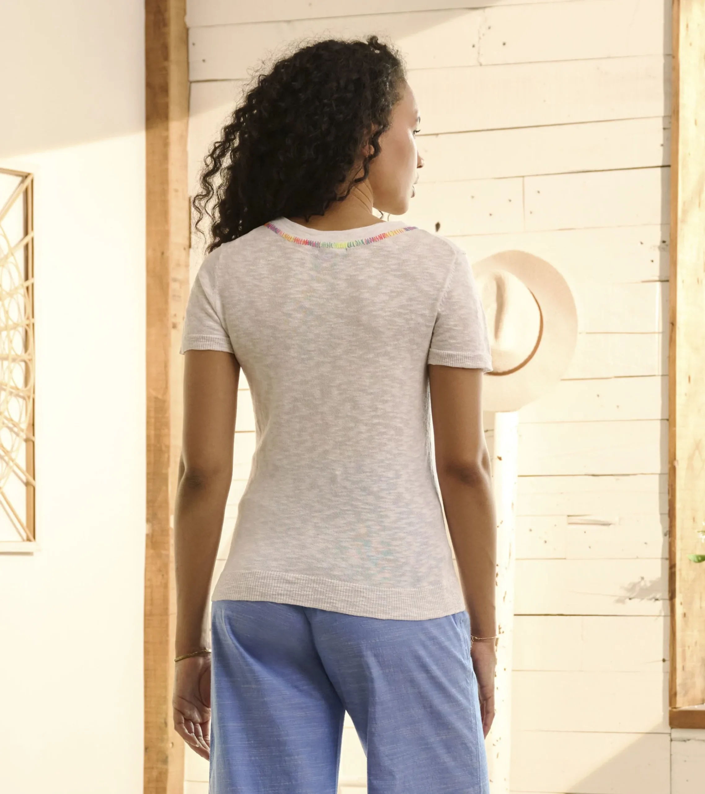 New Hatley Simone Knit Tee - White