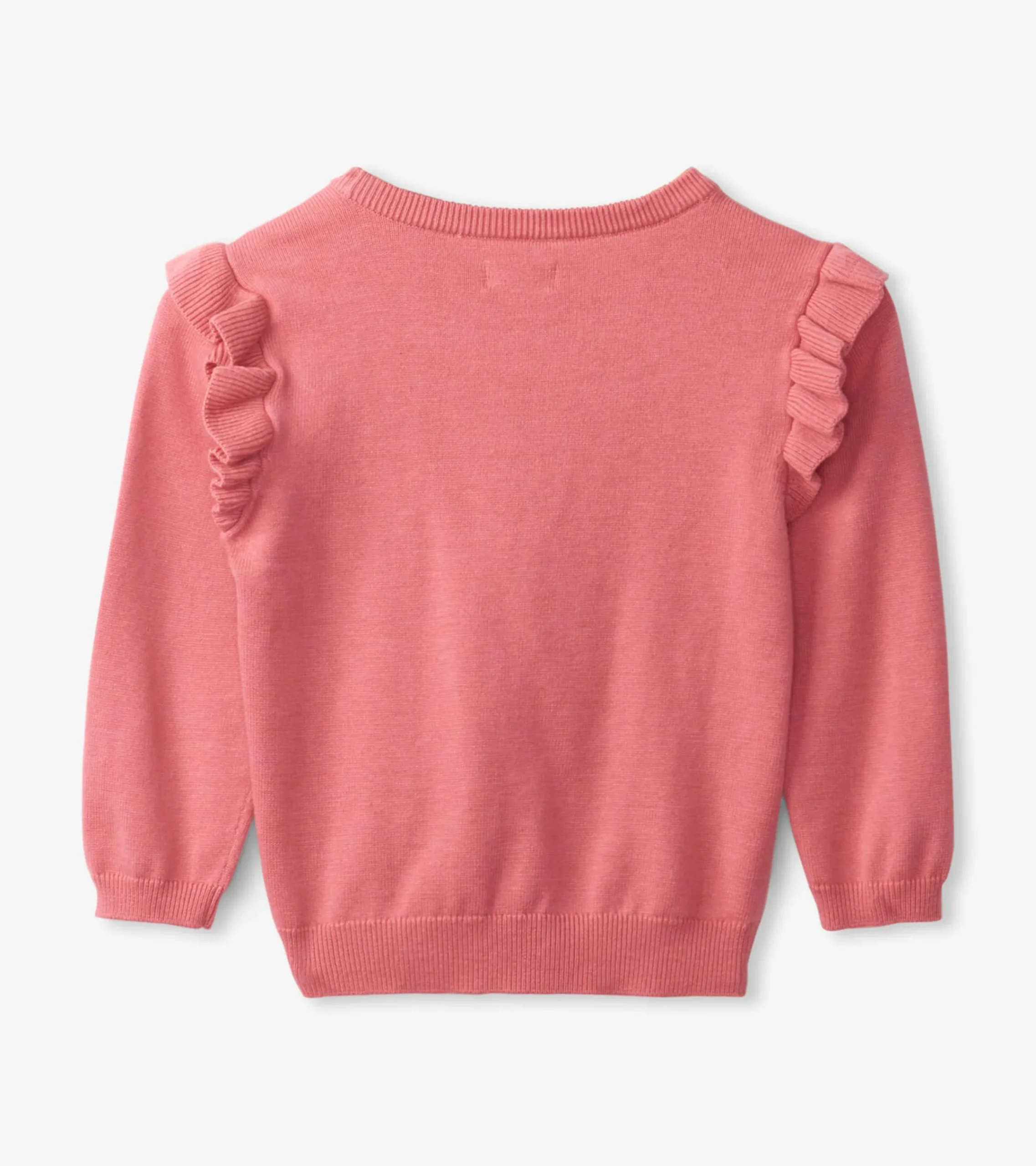 Clearance Hatley Striped Heart Ruffle Sleeve Sweater