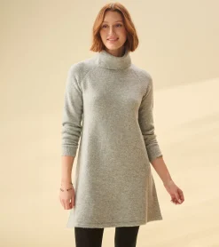 Discount Hatley Swing Sweater Dress - Grey Heather