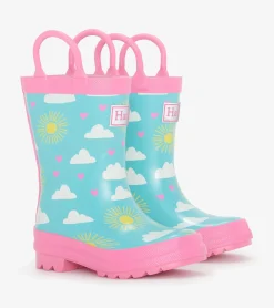 Hatley Toddler Girls Happy Skies Rain Boots