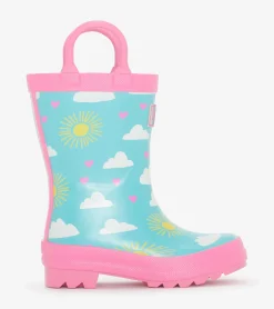 Hatley Toddler Girls Happy Skies Rain Boots