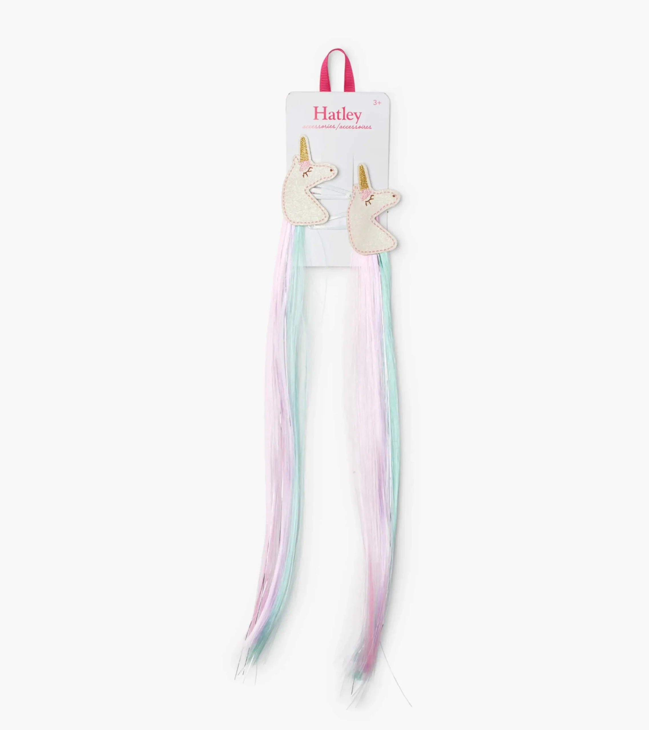 Hot Hatley Unicorn 2 Pack Faux Hair Clip In Extensions