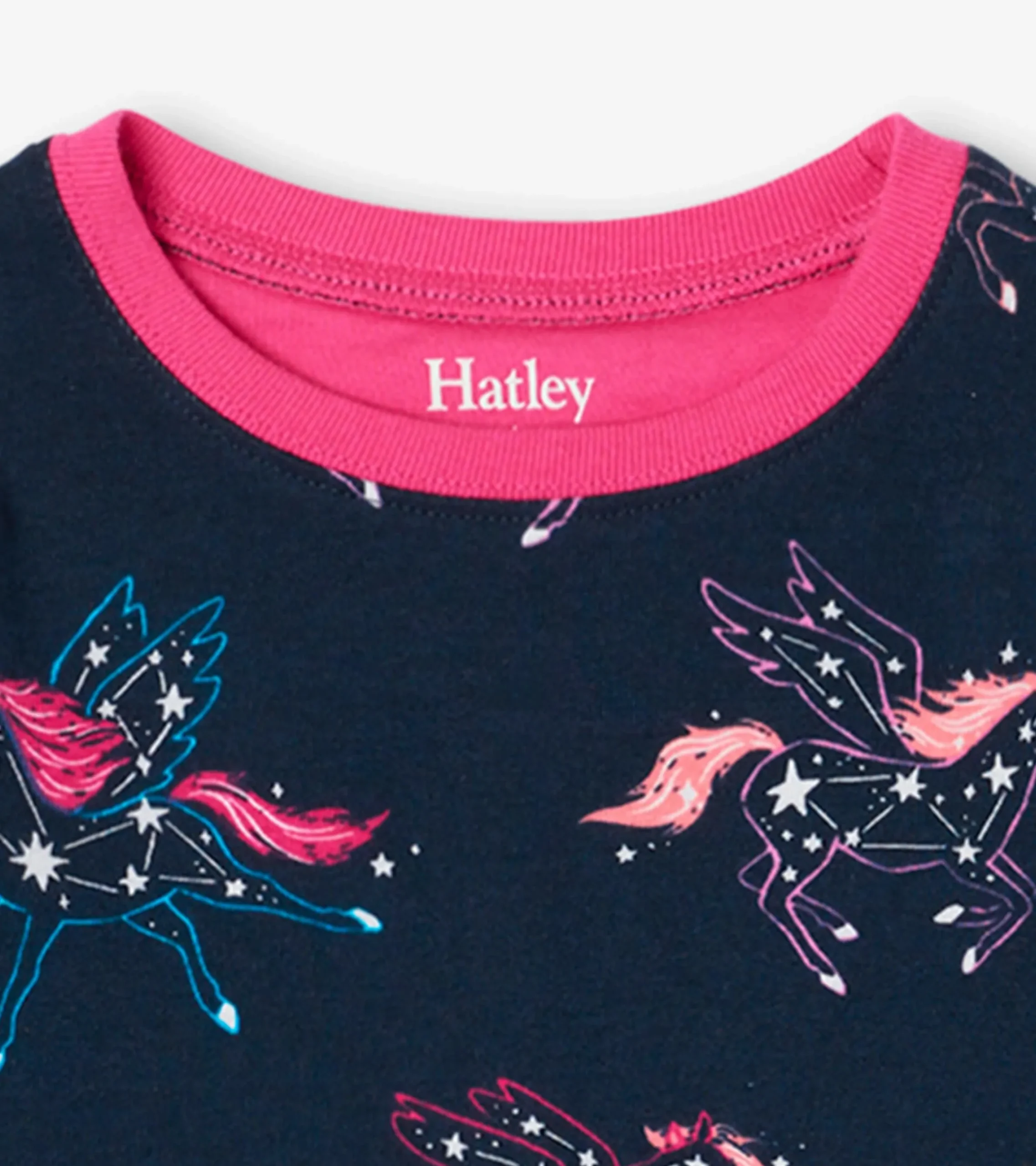 Hatley Unicorn Constellations Organic Cotton Raglan Kids Pajama Set