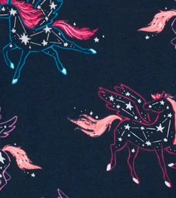 Hatley Unicorn Constellations Organic Cotton Raglan Kids Pajama Set