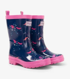 Hot Hatley Unicorn Constellations Shiny Kids Rain Boots