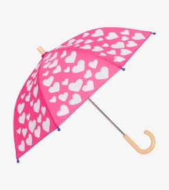 Hot Hatley White Hearts Colour Changing Umbrella